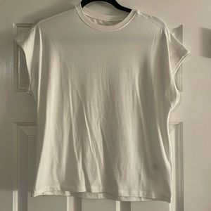 By Anthropologie white tee, size small